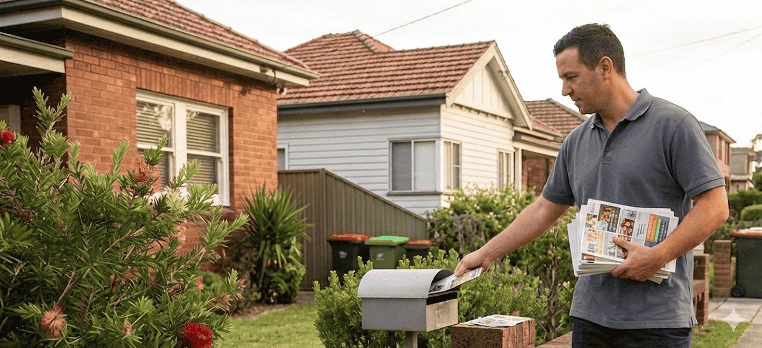 Professional letterbox distribution in a suburban NSW neighborhood